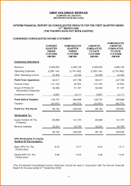 Interim Financial Statement Template Lovely Interim Financial Statements Example In 2020 Financial Statement Statement Template Income Statement