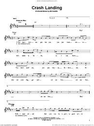 1 eat your face 2 hung my head 3 trickle down 4 american anarchist 5 the end of my rope 6 lullaby 7 the krush klamath krew. Hendrix Crash Landing Sheet Music For Guitar Solo Chords