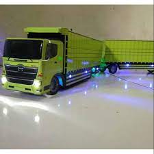 Hier sollte eine beschreibung angezeigt werden, diese seite lässt dies jedoch nicht zu. Miniatur Truk Hino 500 Gandeng Remot Control Variasi Lampu Lazada Indonesia