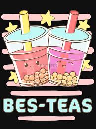 Kawaii cup of sweet y. Kawaii Boba Bes Teas Besties Best Friends Bubble Tea Besties Wallpaper Kawaii Boba Drawing Best Friends