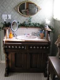 Bathroom storage , furniture and wall decor made from metal, wicker, and hardy woods are ideal for these environments since water does little damage to the structural integrity of these materials. Ensuite Bath Vanity Fabricated From An Antique Pump Organ Repurposed Furniture Piano Decor Recycled Furniture