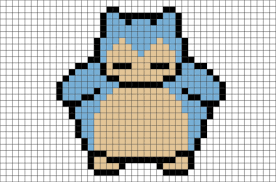 Pokemon Snorlax Pixel Art Pixel Art Pokemon Minecraft Pixel Art Pixel Art Grid