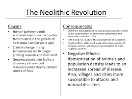 the neolithic revolution t chart 1