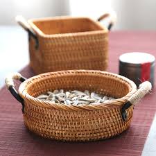 Free returns are available for the shipping address you chose. Handmade Weaving Rattan Wicker Basket Straw With Handle For Home Fruit Food Plate Bread Box Picnic Organizer Round Square Buy At The Price Of 18 00 In Aliexpress Com Imall Com