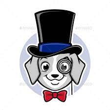 Cartoon Dog Top Hat Cartoon Dog Cute Dog Drawing Dog Top