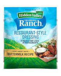 Check spelling or type a new query. Hidden Valley Buttermilk Recipe Restaurant Style Dressing Seasoning Mix Hidden Valley Ranch