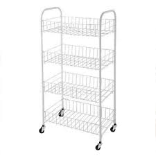 To entertain in style, complement buffet tables with neatly arranged muffins. New Rack Fruit Vegetable Storage 4 Tier Kitchen Basket Stackable Stacking Trolley Stand Shelf White 4 Tier Buy Online In Bosnia And Herzegovina At Bosnia Desertcart Com Productid 144316335