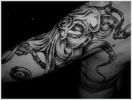 Black And White Nautical Half Sleeve Tattoo Designs 35 Most Amazing Nautical Tattoo Designs Half Sleeve Tattoo Nautical Tattoo Octopus Tattoos