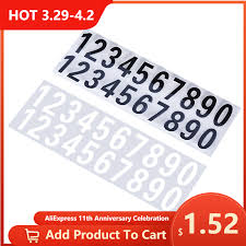 It is not our actual location address. Car Or House Door Street Address Mailbox Number Digits Numeral Car Room Gate Vinyl Decal Reflective Stickers White Black Super Discount 1c7d5 Cicig