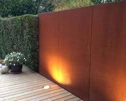 Metalldesign Baustofflust Cortenstahl Sichtschutzwande Sichtschutz Garten