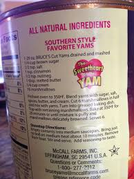 Bruce's whole sweet potatoes in heavy syrup #10 can. Bruce S Yams Southern Style Can Yams Recipe Canned Yams Yams Recipe