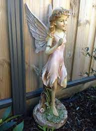 Large Garden Fairy Statues 75cm Large Angels Fairies Fairy Statues Sculptures Figurines Garden Fairy Statues Fairy Garden Garden Ornaments