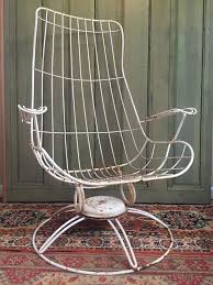 Vintage Homecrest Wire Retro Metal Swivel Chair Outdoor Patio Furniture Eames Outdoor Swivel Chair Metal Patio Furniture Metal Patio Chairs