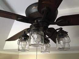 Best reviews guide analyzes and compares all adding a light kit to a ceiling fans of 2020. Mason Jar Ceiling Fan Light Kit Of Vintage Pint Jars Rustic Ceiling Fan Ceiling Fan Light Kit Ceiling Fan With Light