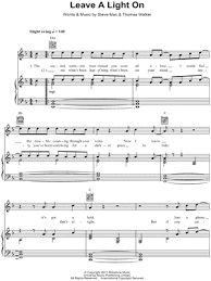 Tom Walker Leave A Light On Sheet Music In D Minor Transposable Download Print Sku Mn0179601