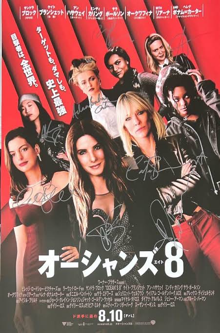 Autograph Signed Ocean's Eight Poster COA - Etsy