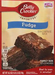 Amazon Com Betty Crocker Fudge Brownie Mix Family Size 18 3oz Fudge Brownies Brownie Mix Betty Crocker Fudge Brownies