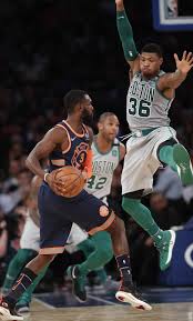 Garden Party For Kyrie Irving As Celtics Hold Off Knicks The Boston Globe