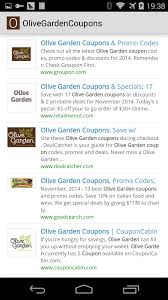 Olive garden viele angebote mit reiseschutz & kostenlos umbuchbar! Olive Garden Coupons For Android Apk Download