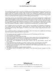 B com in financial accounting or related degree (accounting, taxation, financial management, auditing, cost &…. 201712 Job Description Investment Manager For Asset Management Pdf Investment Banking Investment Management