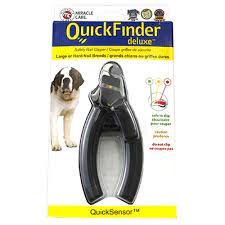 The two most essential tools for trimming and clipping dog's nails are professional nail clippers and nail grinders. Quickfinder Deluxe Safety Nail Clipper 1800petmeds