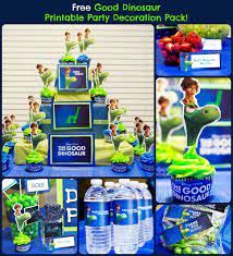 From big and scary for the older kids to happy and friendly for little ones, we have everything you need including tableware, decorations and cake decorating supplies. Free Good Dinosaur Printable Party Decoration Pack Gooddinoevent Printable Party Decorations The Good Dinosaur Dinosaur Theme Party