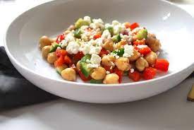 Quick Balsamic Chickpea Salad Recipe On Food52 Recipe Chickpea Salad Satisfying Salads Chickpea Salad Recipes