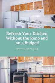 How To Refresh Your Kitchen Without A Renovation And On A Budget Nestrs Diy Countertops Diy Kitchen Kitchen Diy Makeover