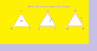 What Are The Interior And Exterior Parts Of A Triangle Interior Of A Triangle In Triangle Abc Point X Lies Inside T Geometry Formulas Triangle Abc Triangle