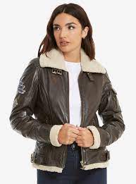 Dc Comics Wonder Woman Womens Leather Sherpa Jacket Boxlunch Exclusive Sherpa Jacket Geek Fashion Outfits Leather Jackets Women
