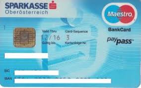 The maestro does not require electronic authorization, similar to the visa debit card. Bank Card Sparkasse Maestro Sparkasse Oberosterreich Austria Col At Ms 0026