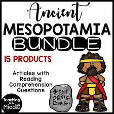This Reading Comprehension Bundle Has Various Topics On Mesopotamia Listed Bel In 2020 Reading Comprehension Reading Comprehension Worksheets Comprehension Worksheets