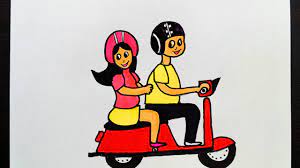 Keep calm & wear your helmet. Wear Helmet Drawing Helmet Awareness Drive Drawing Raod Safety Drawing Youtube