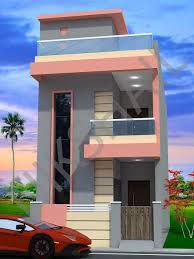 15x40 House Plan With 3d Elevation Option B By Nikshail House Plan Gallery Small House Elevation Small House Elevation Design
