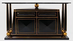 Free delivery and returns on ebay plus items for plus members. Casa Padrino Luxury Art Deco Sideboard Black Antique Gold Magnificent Handmade Solid Wood Cabinet With Marble Top Art Deco Furniture