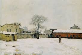 Autour De L Impressionnisme Impressionnisme Sisley Alfred Alfred Sisley Sous La Neige C Paysage De Neige En Peinture Paysage De Neige Impressionnisme