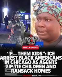 Residents of Chicago's South Shore say they were left terrified after ICE  agents stormed their building late at night, using flash bangs, destroying  property, and zip-tying children together. One neighbor claims an