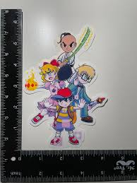 アースバウンドマザー2ステッカー ネスポーラジェフプー 光沢ビニールステッカー 防水 - Etsy 日本