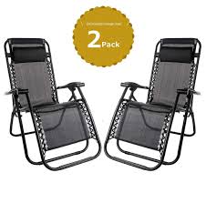 Leisure Zone Set Of 2 Heavy Duty Textoline Zero Gravity Chairs Garden Outdoor Patio Sunloungers Folding Reclini Zero Gravity Chair Garden Chairs Uk Deck Chairs
