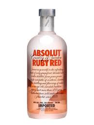 absolut ruby red gfruit vodka