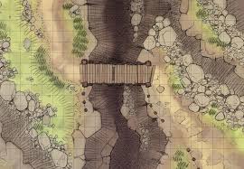 Mountain Ravine 2 Minute Tabletop Fantasy Map Dungeon Maps Pathfinder Maps