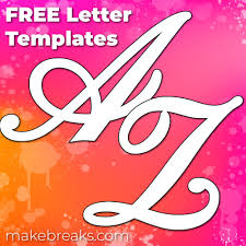The reverse side of the letter is on its own without tabs or sides and is optional to use. Free Printable Large Letters For Walls Other Projects Upper Case Make Breaks