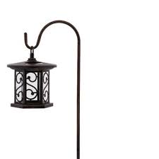 Hampton Bay Solar Bronze Outdoor Integrated Led Shepherds Hook Landscape Path Light With Glass Lens 4 Pack 49844 The Home Depot Hampton Bay Path Lights The Hamptons