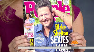It's an excuse to pick a celebrity and fawn over him for a few weeks until the next big news. Blake Shelton Knows Not Everyone Thinks He S The Sexiest Man Alive And Has The Mean Tweets To Prove It