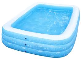 Inflatable Swimming Pool Kiddle Pool Inflatable 10ft Rectangle Large Family Pool Above Ground Inflatable Pool Inflatable Swimming Pool Family Pool