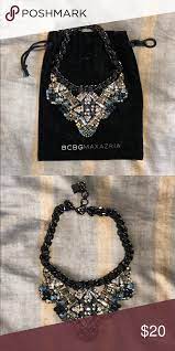 Nwot Bcbg Max Azria Statement Necklace Black Jewelry Statement Necklace Jewelry Bags