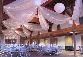 Organza Draping Ideas Google Search Wedding Ceiling Wedding Ceiling Decorations Ceiling Draping Wedding