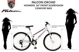 falcon orchid womens comfort mountain bike falcon