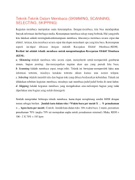 Teknik Membaca Reading Comprehension Pemahaman Membaca Skema Psikologi