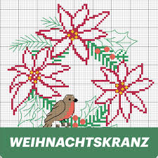 Lke stickvorlage reh winter point de croix kreuzstich neu. Do It Yourself Zweigart Sawitzki Gmbh Co Kg Weihnachten Kreuzstich Weihnachts Kreuzstich Weihnachtskranz